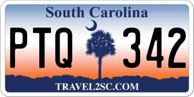 SC license plate PTQ342