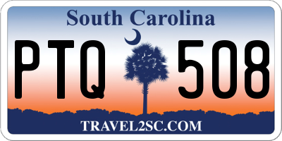 SC license plate PTQ508