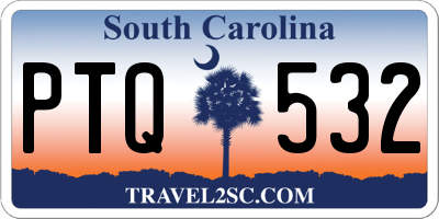 SC license plate PTQ532