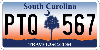 SC license plate PTQ567