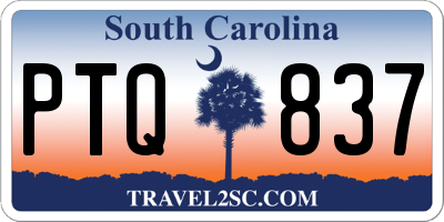 SC license plate PTQ837