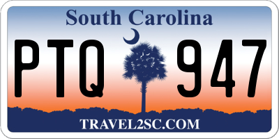 SC license plate PTQ947