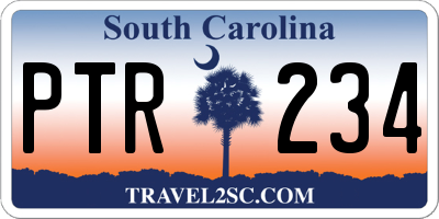 SC license plate PTR234