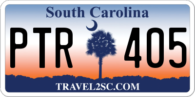 SC license plate PTR405