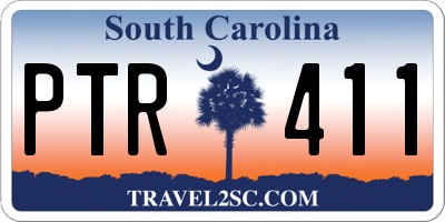 SC license plate PTR411