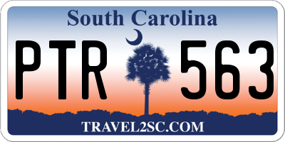 SC license plate PTR563