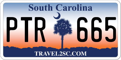 SC license plate PTR665