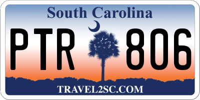 SC license plate PTR806