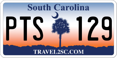 SC license plate PTS129