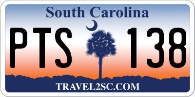 SC license plate PTS138