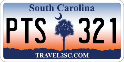 SC license plate PTS321