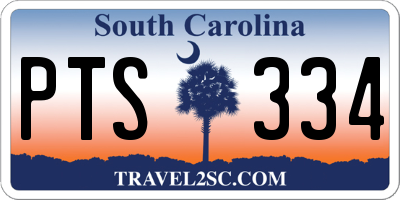 SC license plate PTS334