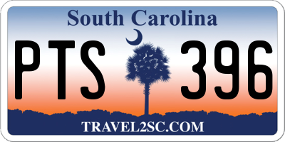 SC license plate PTS396