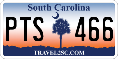 SC license plate PTS466