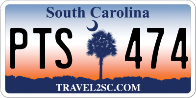 SC license plate PTS474