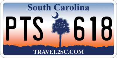 SC license plate PTS618