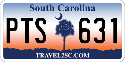 SC license plate PTS631