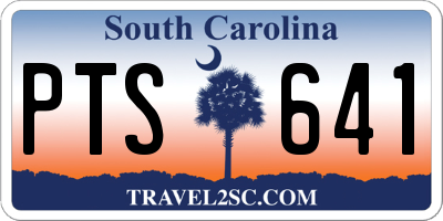 SC license plate PTS641