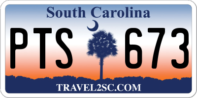 SC license plate PTS673