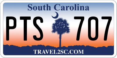 SC license plate PTS707