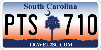 SC license plate PTS710