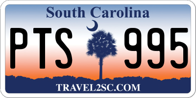 SC license plate PTS995