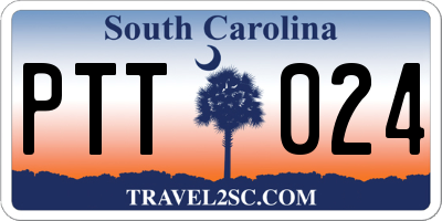 SC license plate PTT024