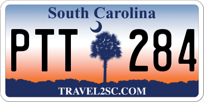 SC license plate PTT284