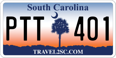 SC license plate PTT401
