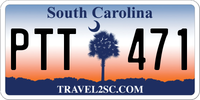 SC license plate PTT471