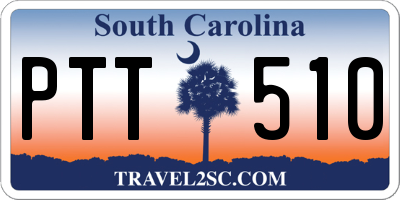 SC license plate PTT510