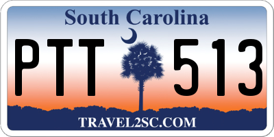 SC license plate PTT513