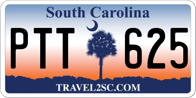 SC license plate PTT625