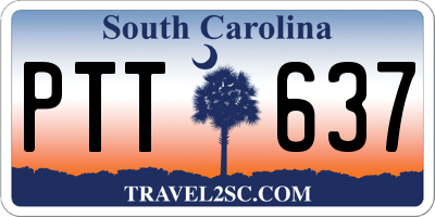 SC license plate PTT637