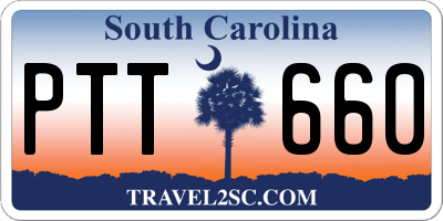 SC license plate PTT660