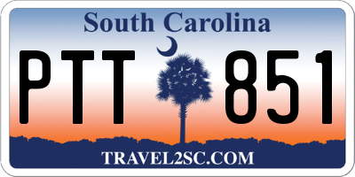 SC license plate PTT851