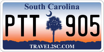 SC license plate PTT905