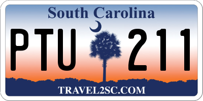 SC license plate PTU211