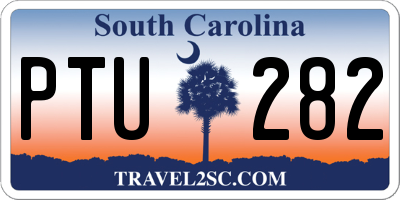 SC license plate PTU282