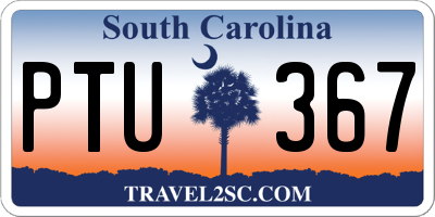 SC license plate PTU367