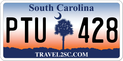 SC license plate PTU428