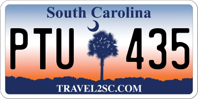 SC license plate PTU435