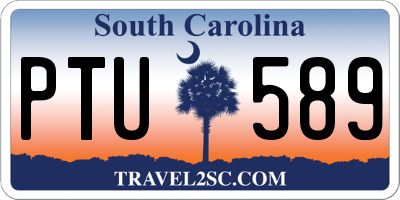 SC license plate PTU589