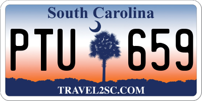 SC license plate PTU659