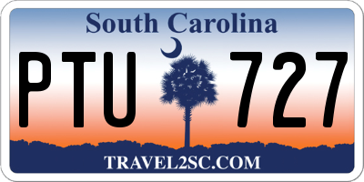 SC license plate PTU727