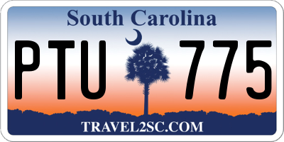 SC license plate PTU775