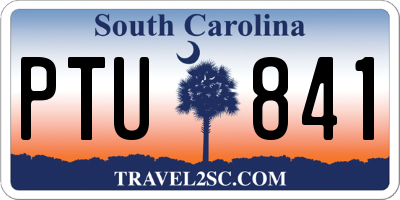 SC license plate PTU841