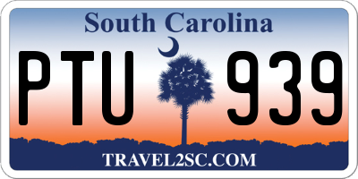 SC license plate PTU939