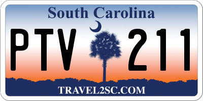 SC license plate PTV211