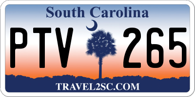 SC license plate PTV265